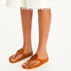Tory Burch Miller Cloud Sandal in Bourbon Miele New Sz 9 Retails for $285